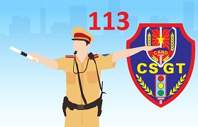 logo canh sat giao thong vector 7